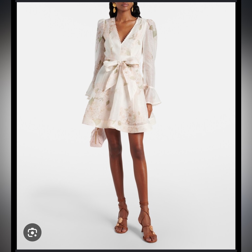 Zimmermann Balance Long Sleeve Mini Dress - AU3/US10- NWT - Picture 4 of 10